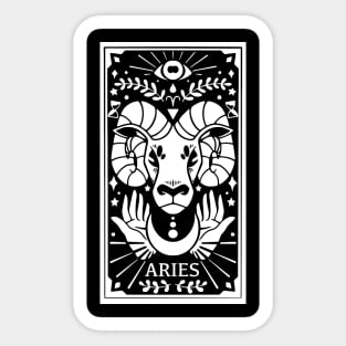 Aries - Tarot Style Sticker